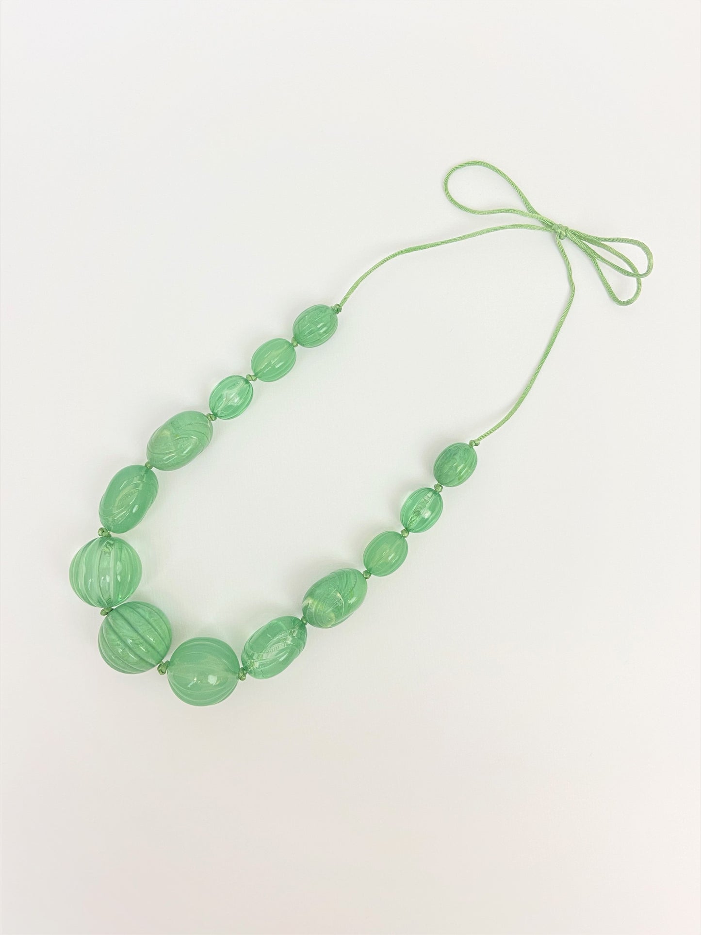 Gumusservi Charelle Mixed Bead Necklace by Stage Jewellery in green emerald jade tones