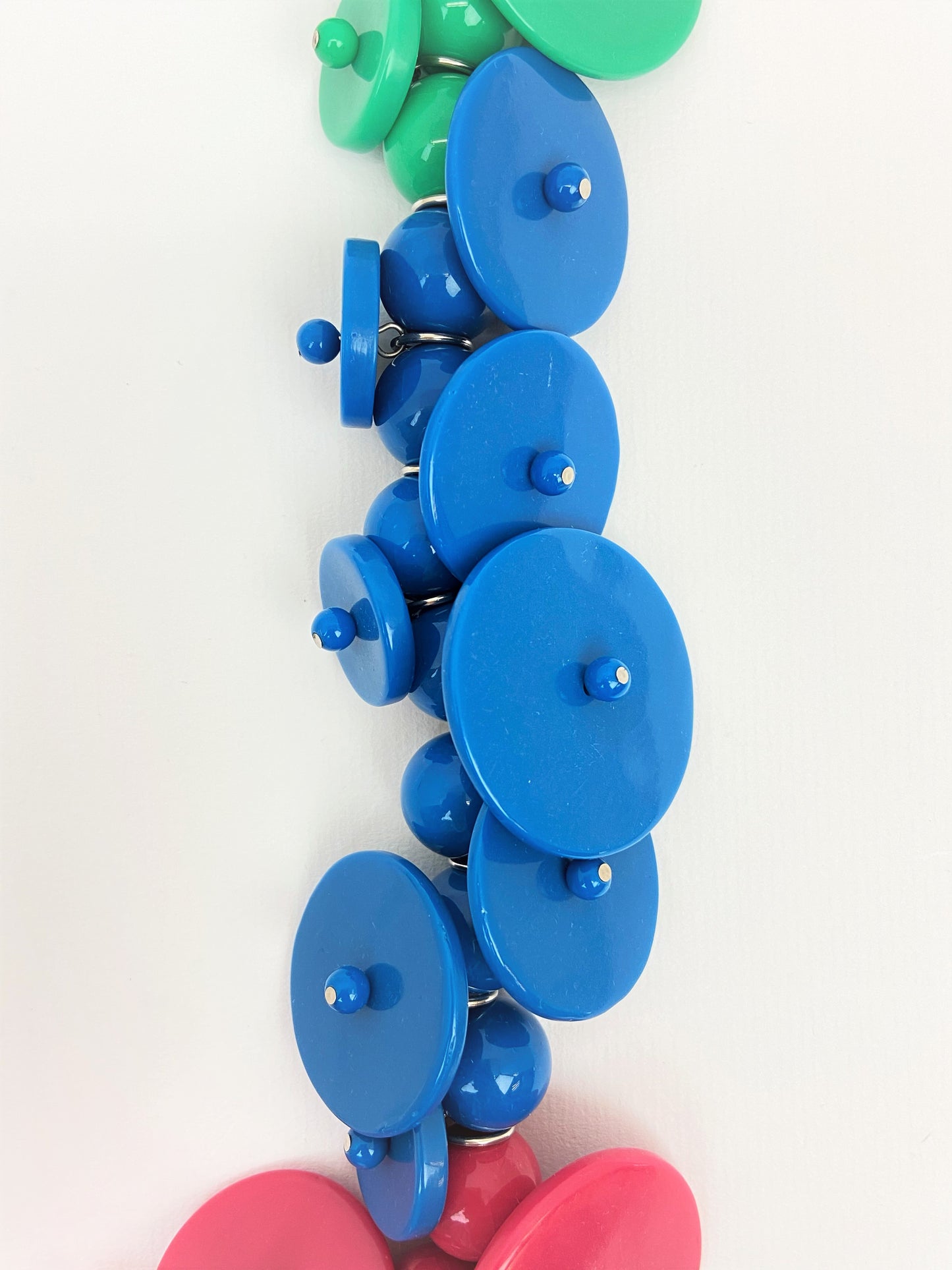 Otta Hertha Mixed Bead Necklace by Stage Jewellery with unique beads in pink blue green tones