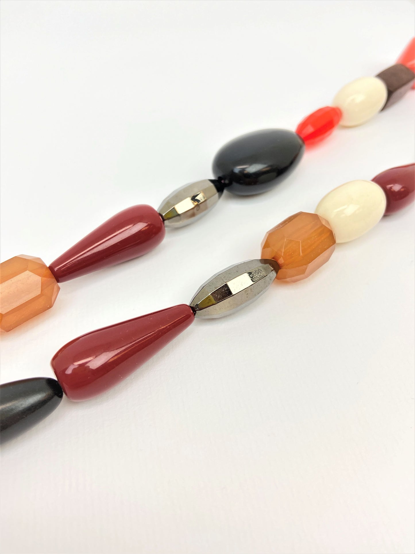 Coral May Mixed Bead Necklace