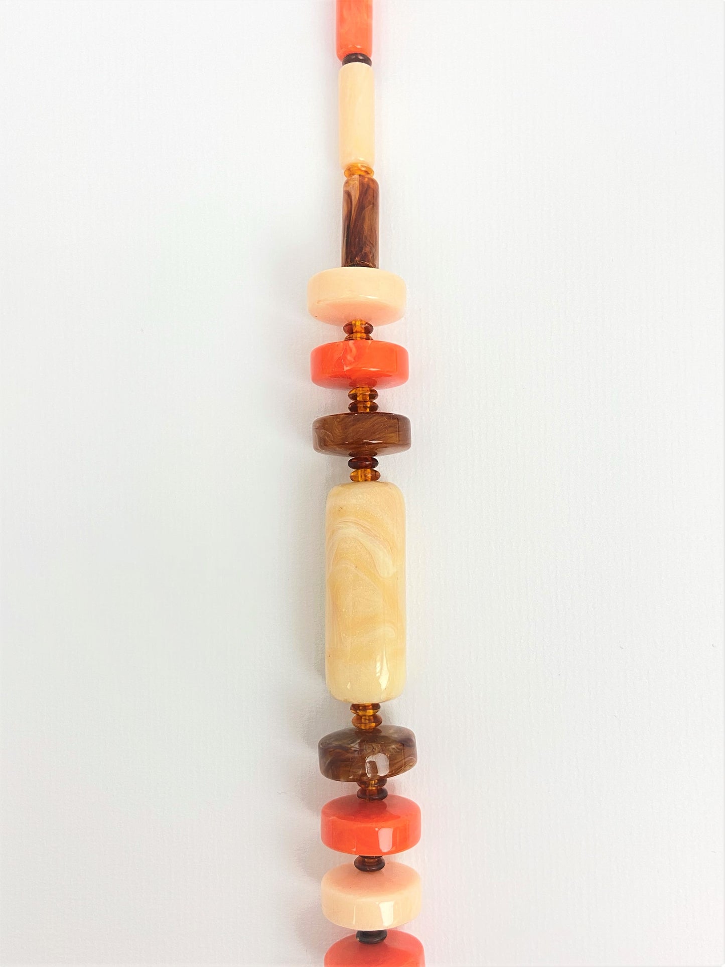 Maple Pumpkin Mixed Bead Necklace