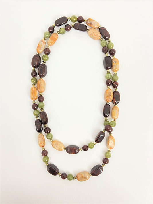 Mabel Fable Mixed Bead Necklace by Stage Jewellery in vintage fashion style