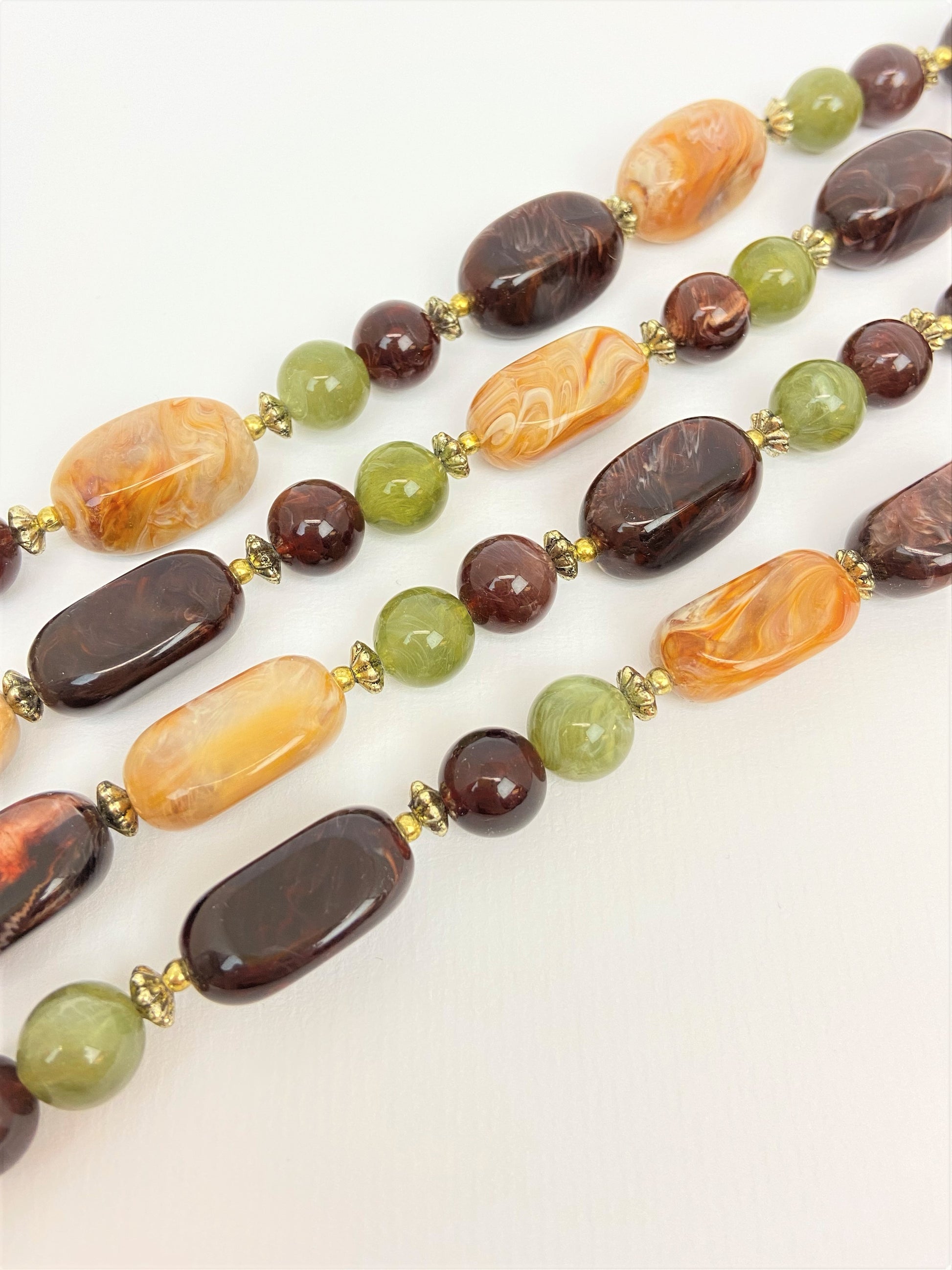 Mabel Fable Mixed Bead Necklace by Stage Jewellery in vintage fashion style