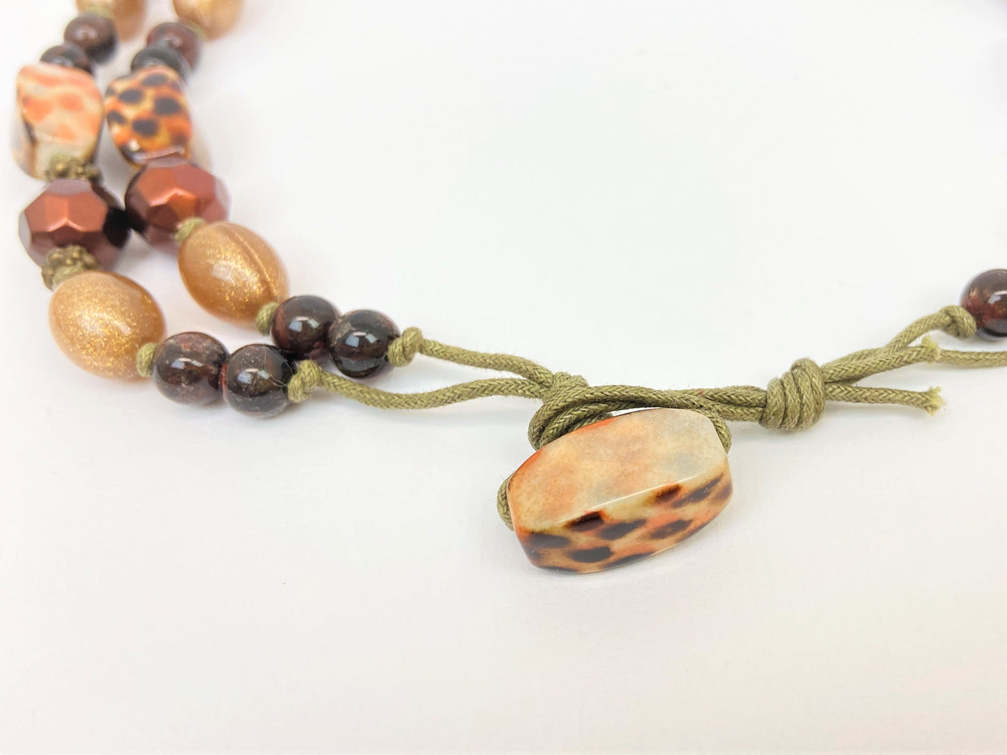 Gecko Rock Mixed Bead Necklace
