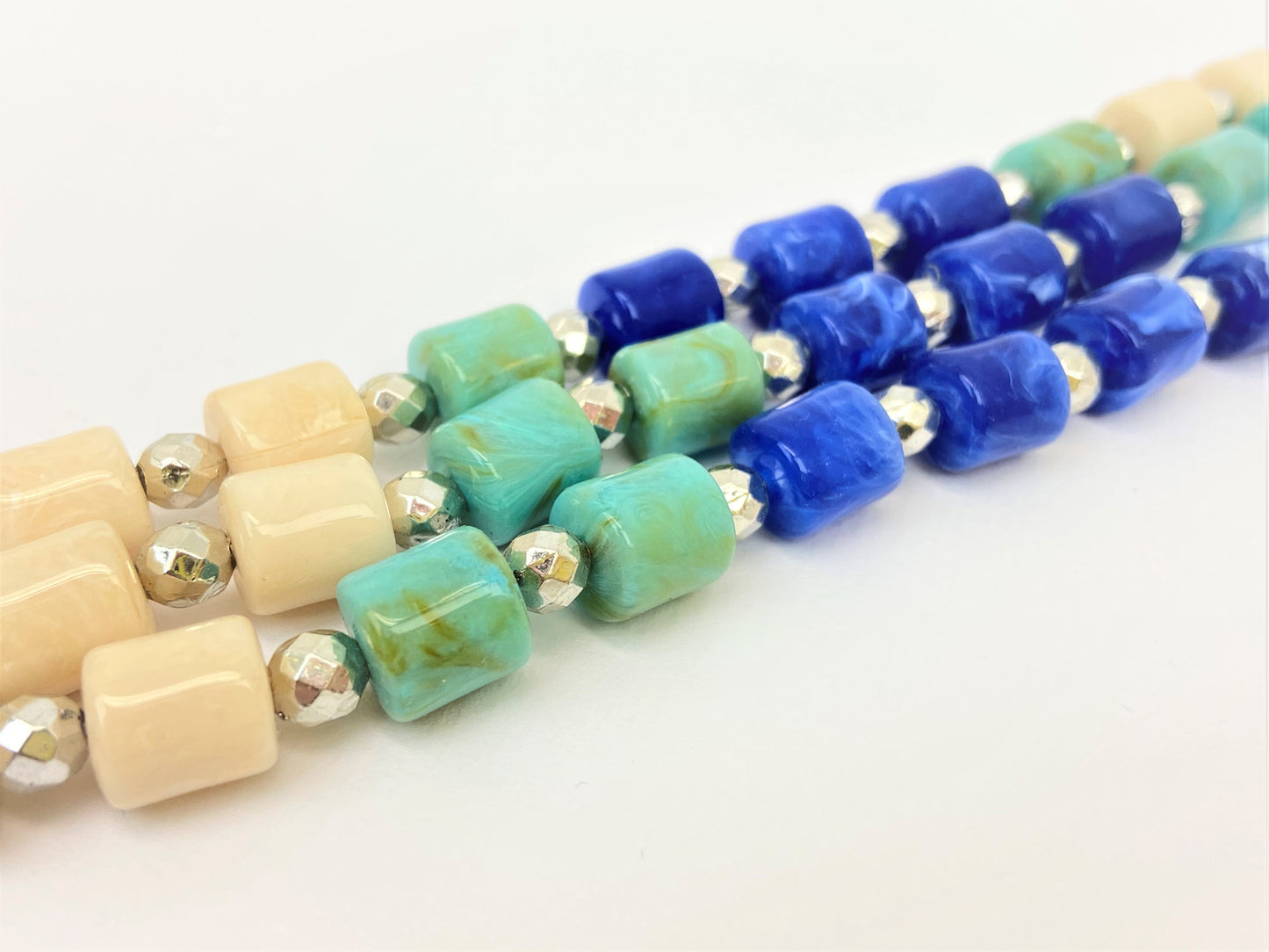 Ocean Trio Mixed Bead Necklace