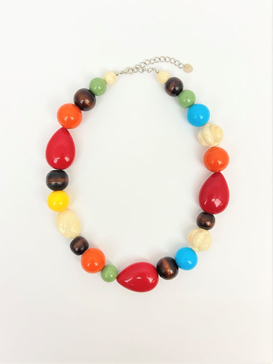 Cake Toppers Mixed Bead Necklace by Stage Jewellery with multicolour party beads