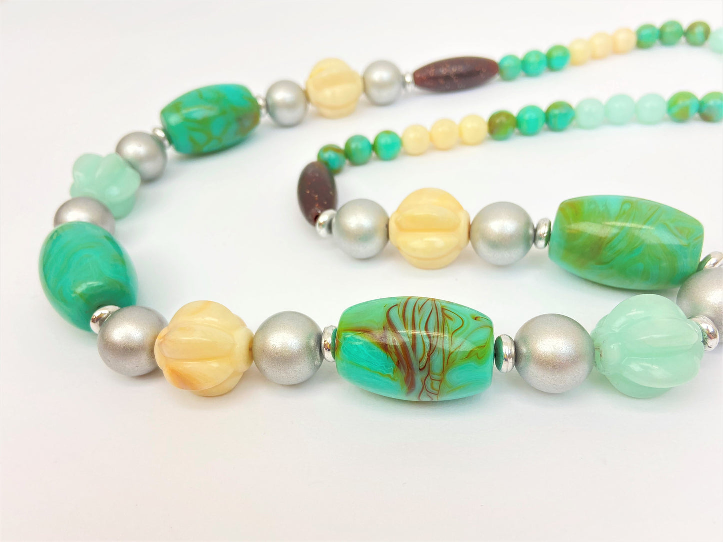 Jade Galaxy Mixed Bead Necklace