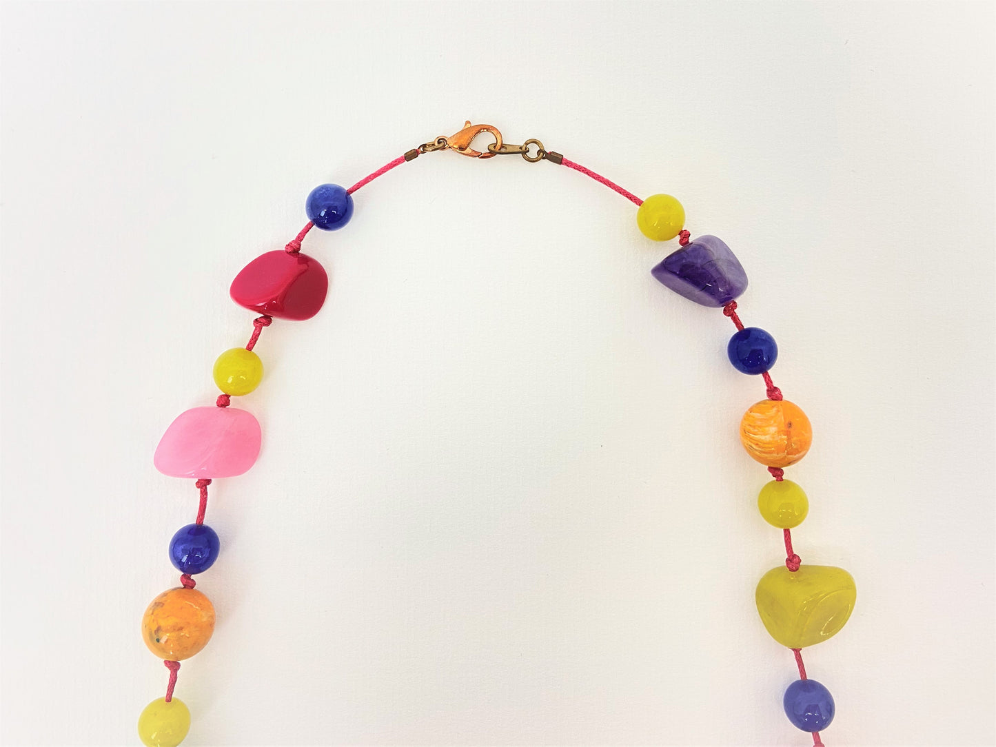 Crimson Shake Mixed Bead Necklace