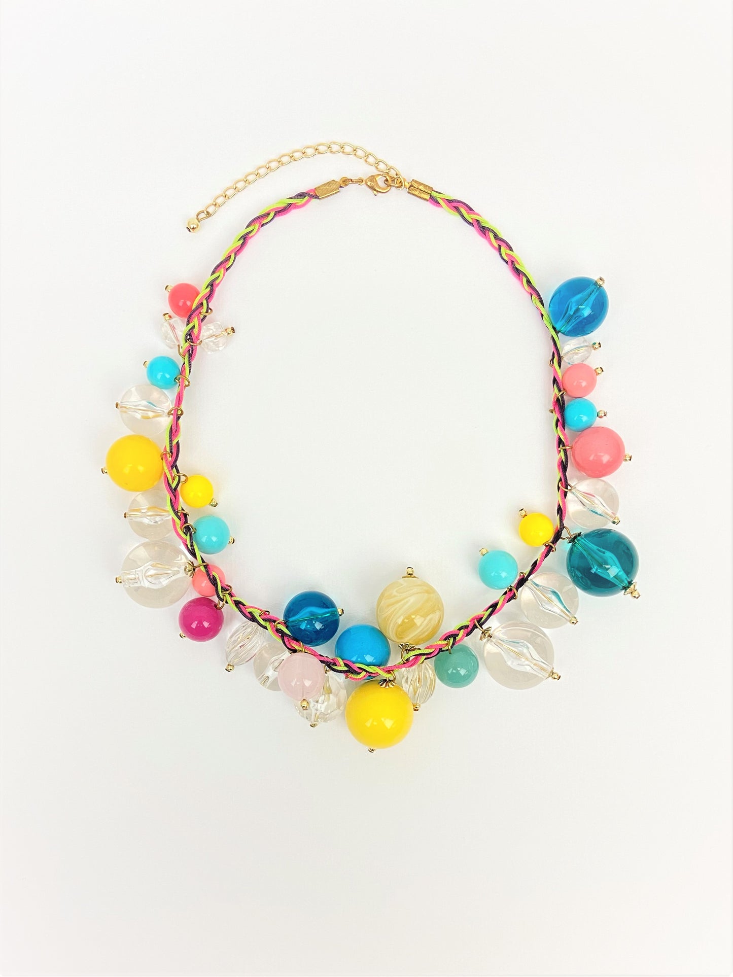 Bubble Shake Mixed Bead Necklace by Stage Jewellery with multicolour round beads