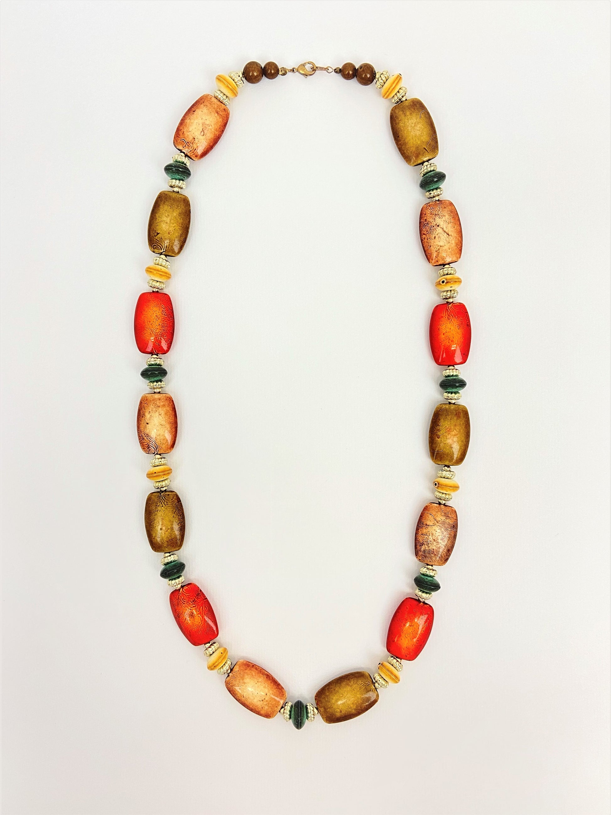 Oracle Mandarina Bead Necklace by Stage Jewellery with retro vintage style beads in unique fashion