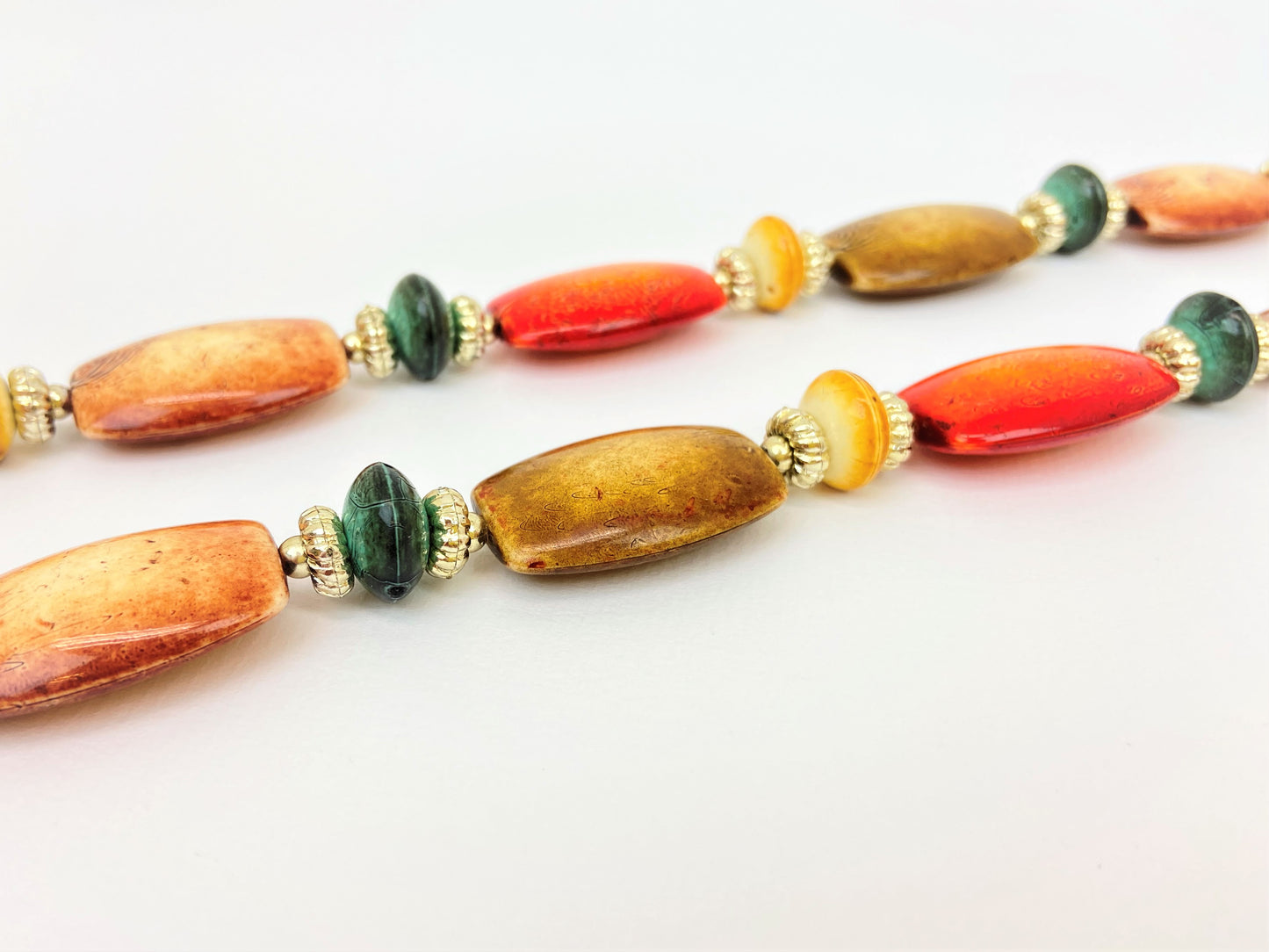 Oracle Mandarina Bead Necklace by Stage Jewellery with retro vintage style beads in unique fashion