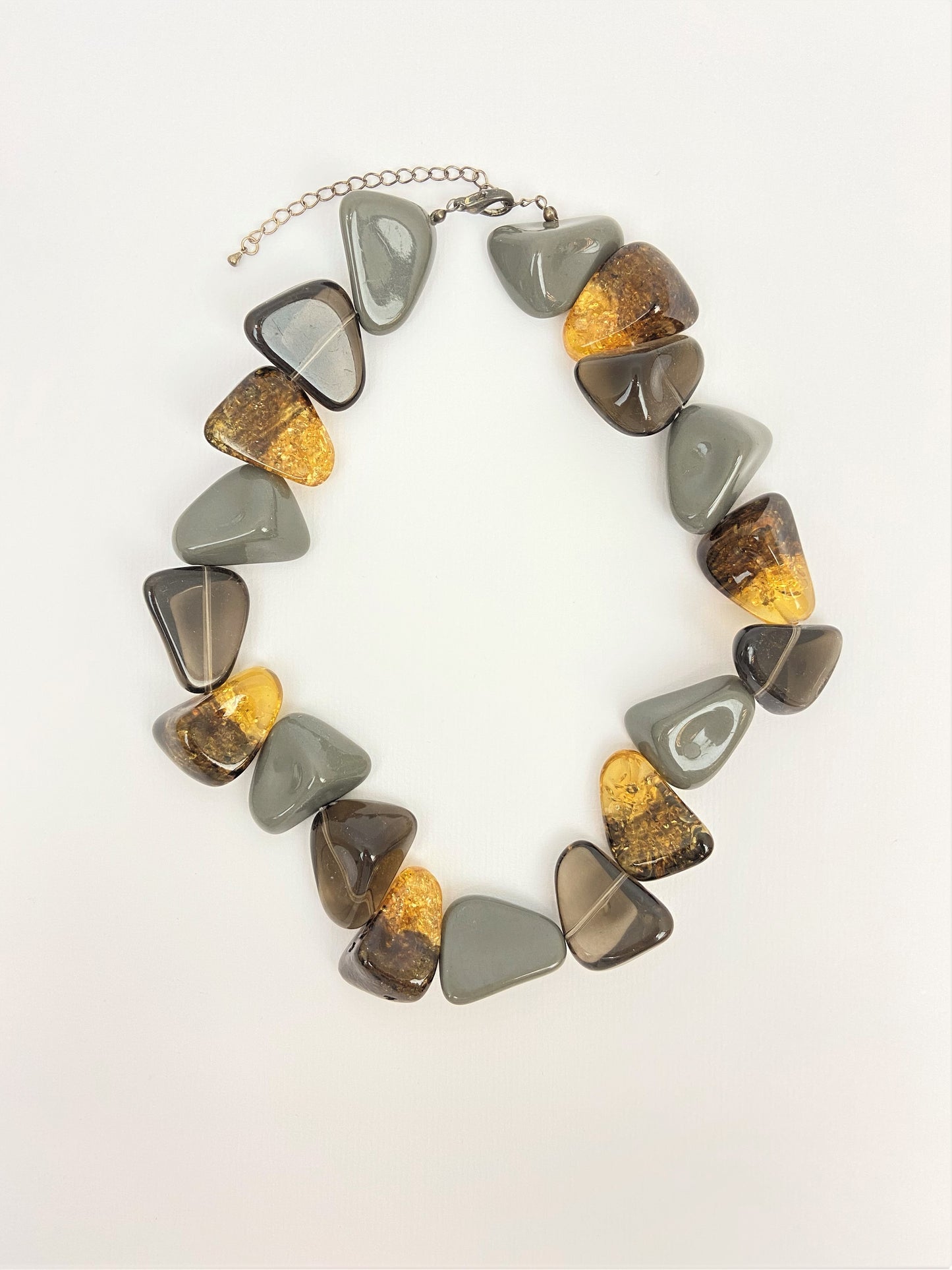 Gold Rush Mixed Bead Necklace by Stage Jewellery with multicolour beads