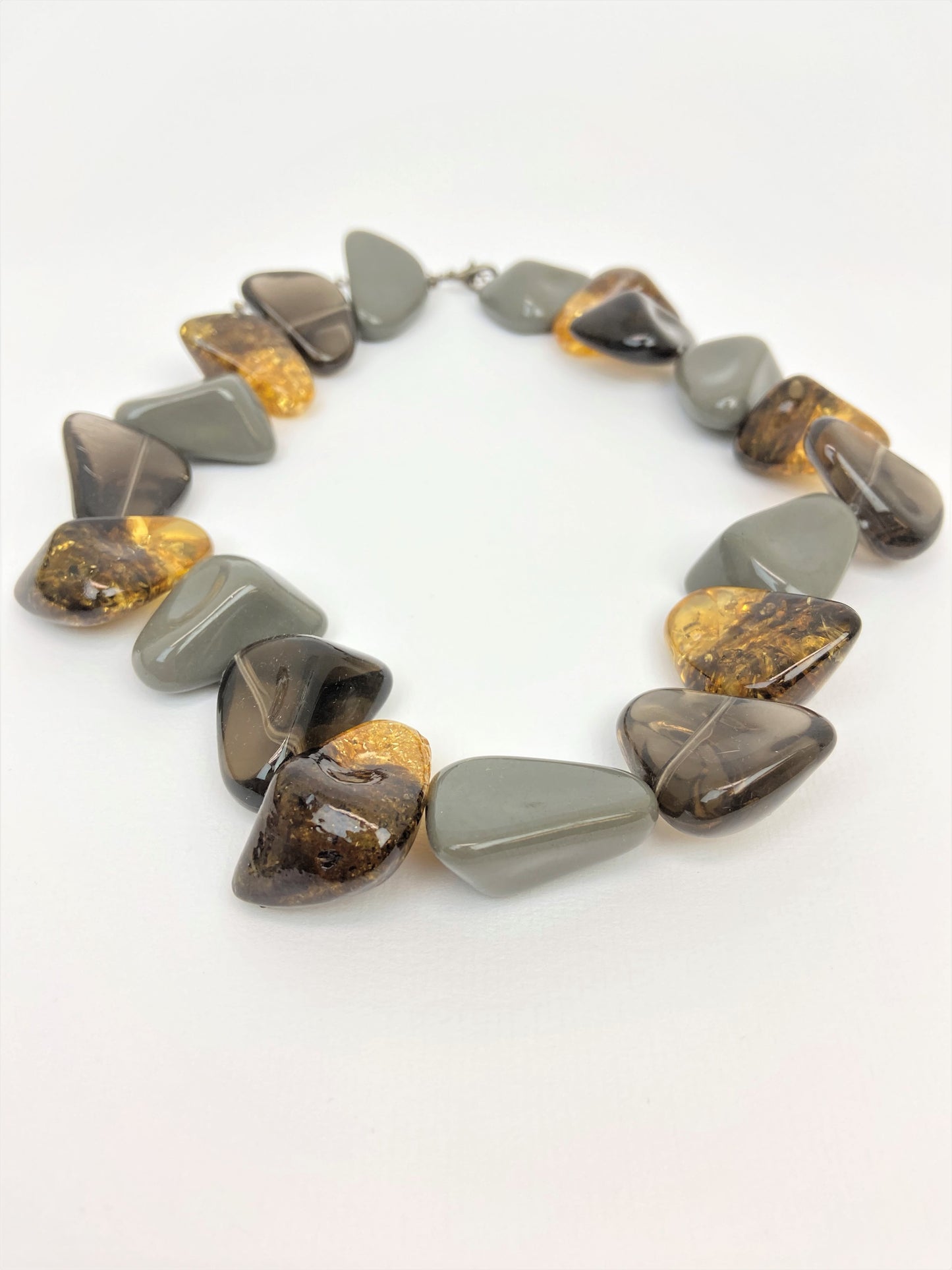 Gold Rush Mixed Bead Necklace by Stage Jewellery with multicolour beads