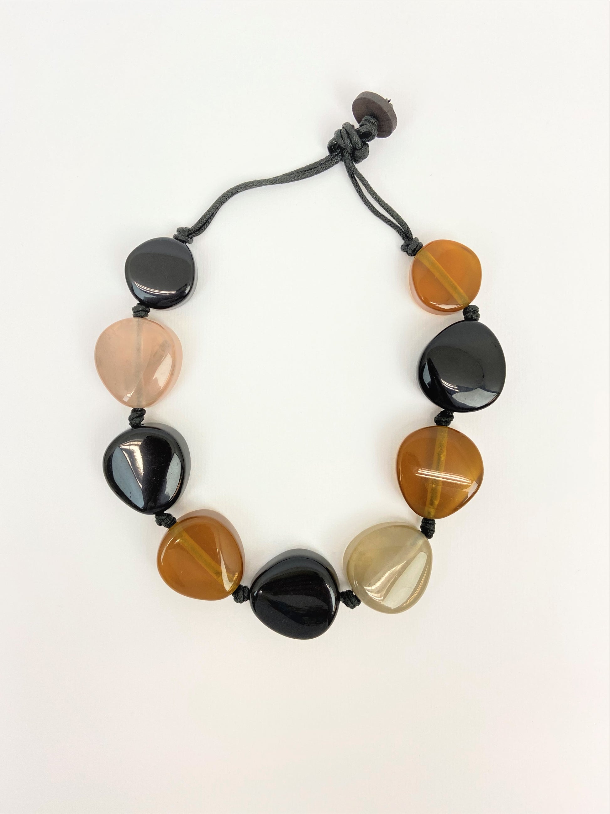 Earthen Echo Mixed Bead Necklace by Stage Jewellery with transparent chunky beads