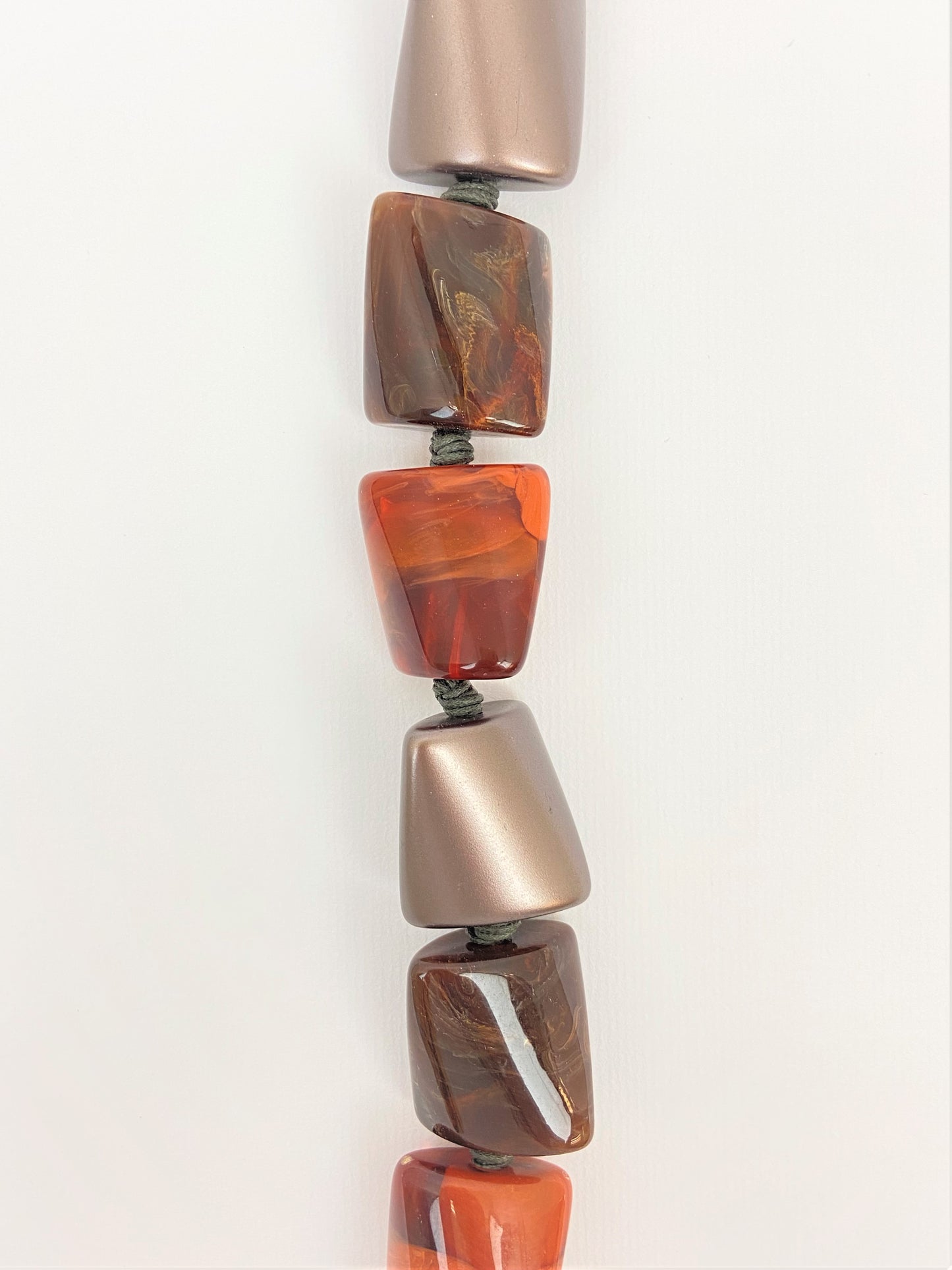 Sienna Tupelo Mixed Bead Necklace by Stage Jewellery with bold chunky fashion beads