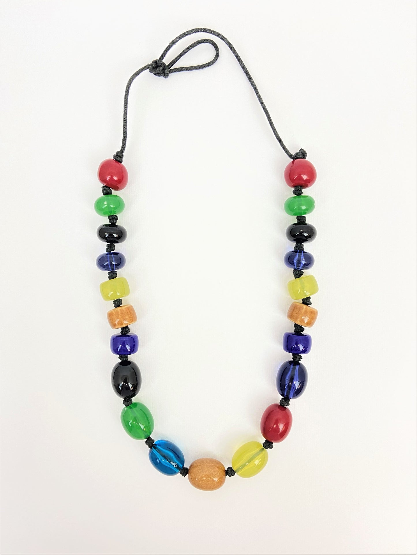 Dancing Loriini Mixed Bead Necklace by Stage Jewellery with multicolour lantern melon beads