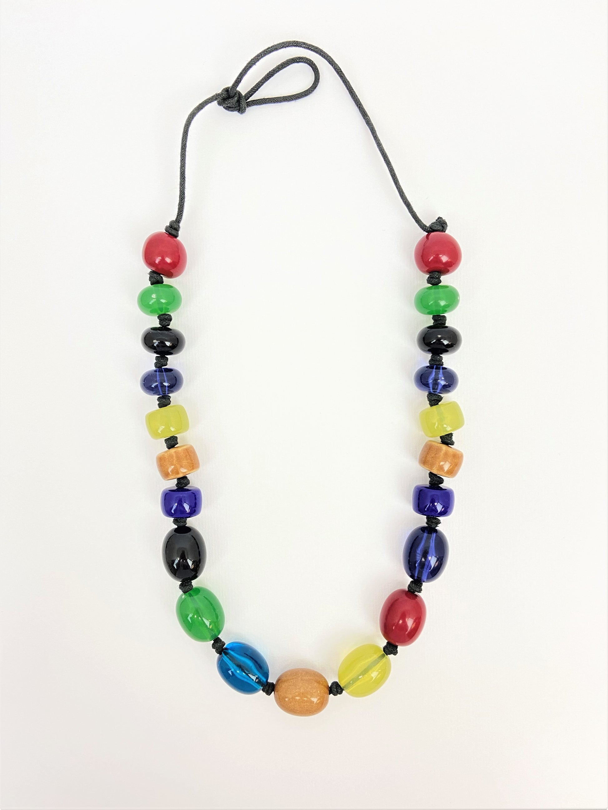 Dancing Loriini Mixed Bead Necklace by Stage Jewellery with multicolour lantern melon beads