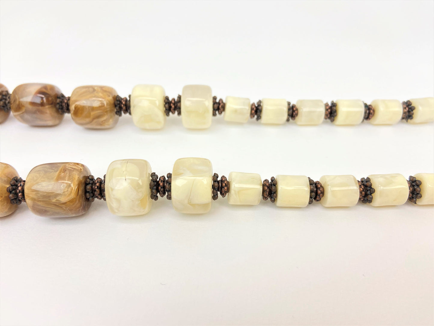 Ivory Alcazar Mixed Bead Necklace
