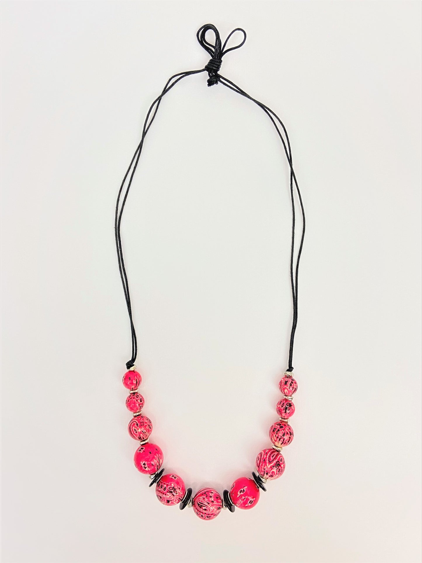 Paisley Peiskos Mixed Bead Necklace in Pink by Stage Jewellery