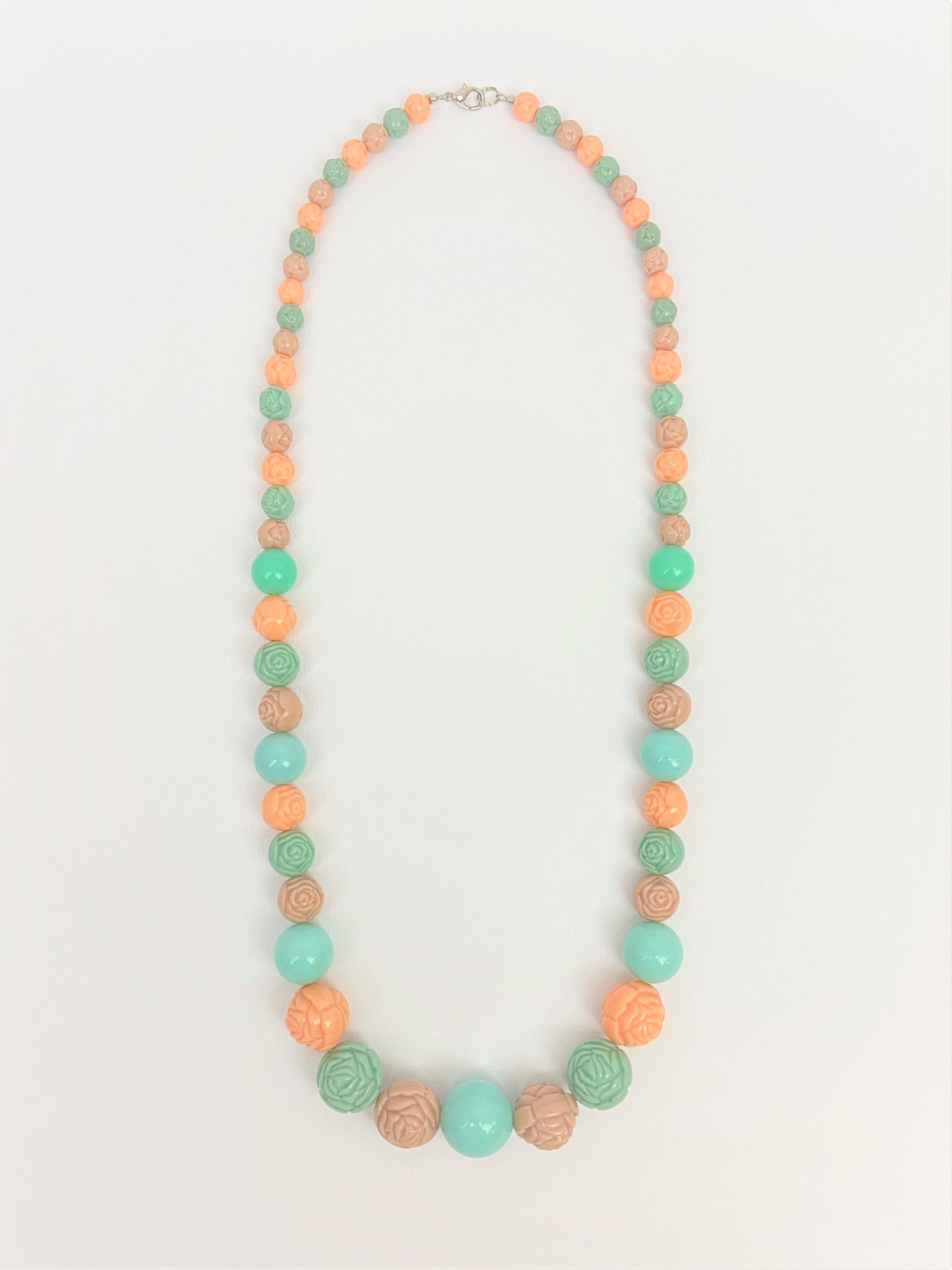 Rhoda Dew Mixed Bead Necklace by Stage Jewellery with round rose beads in multicolour