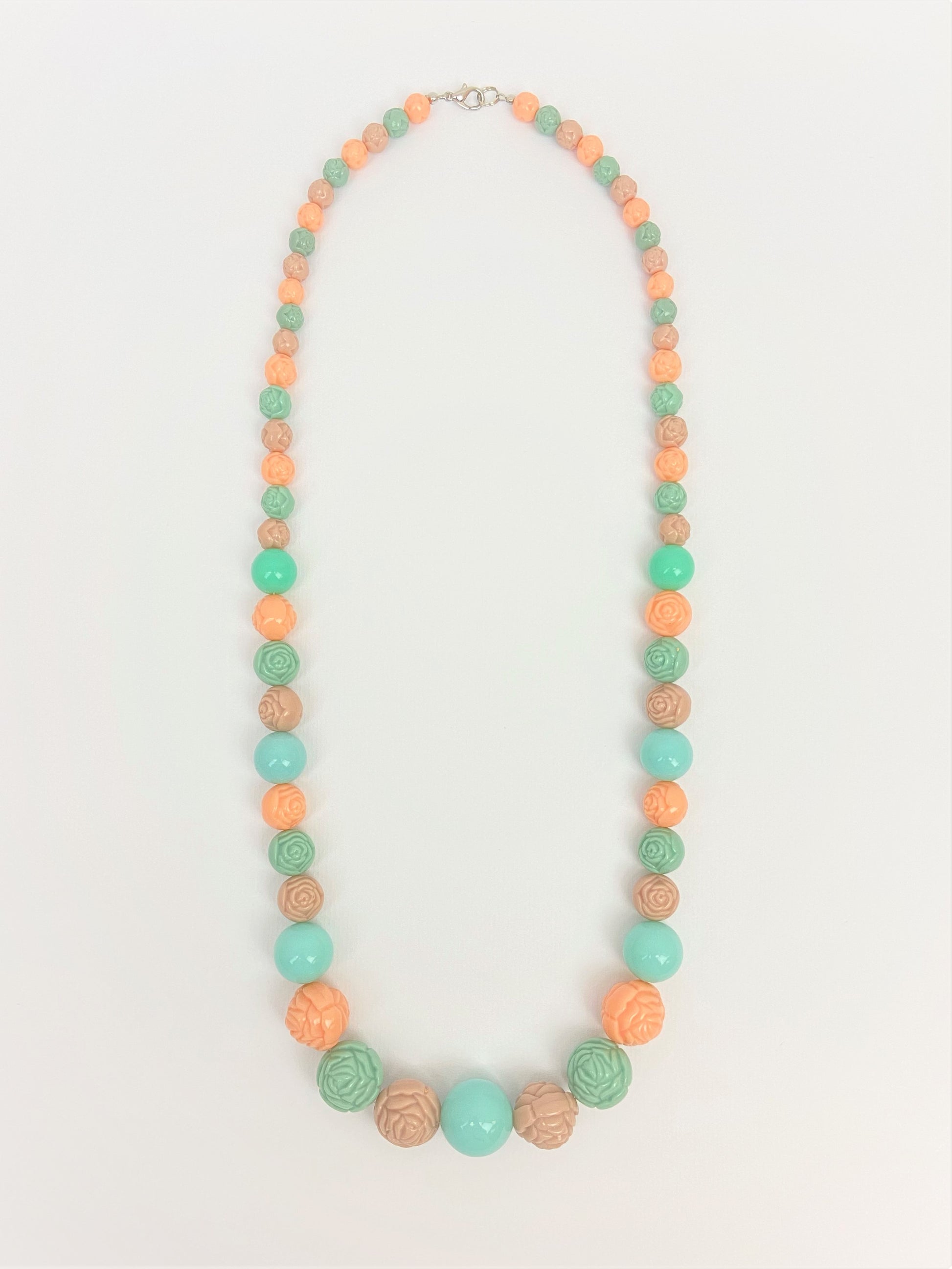 Rhoda Dew Mixed Bead Necklace by Stage Jewellery with round rose beads in multicolour