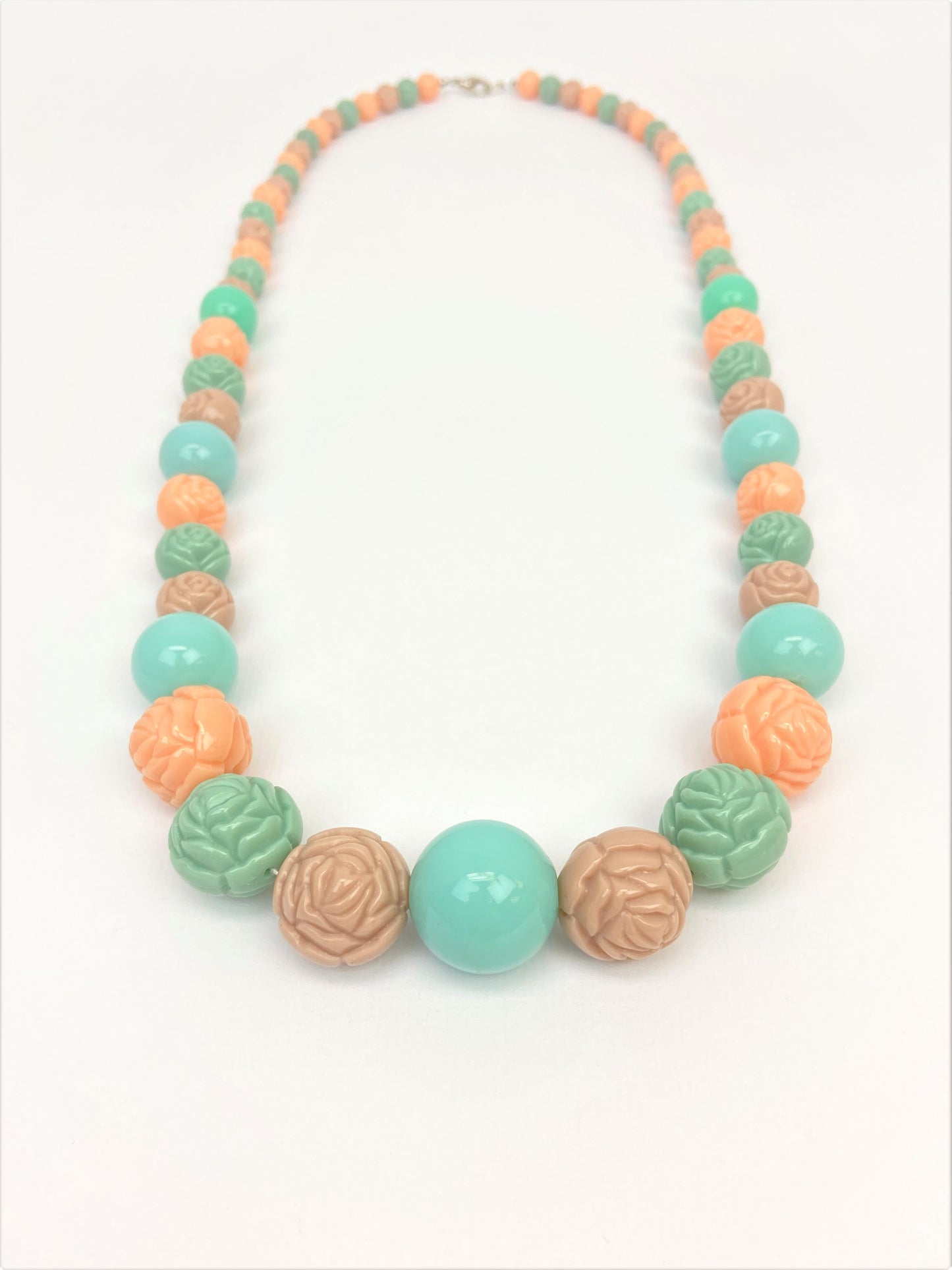 Rhoda Dew Mixed Bead Necklace by Stage Jewellery with round rose beads in multicolour