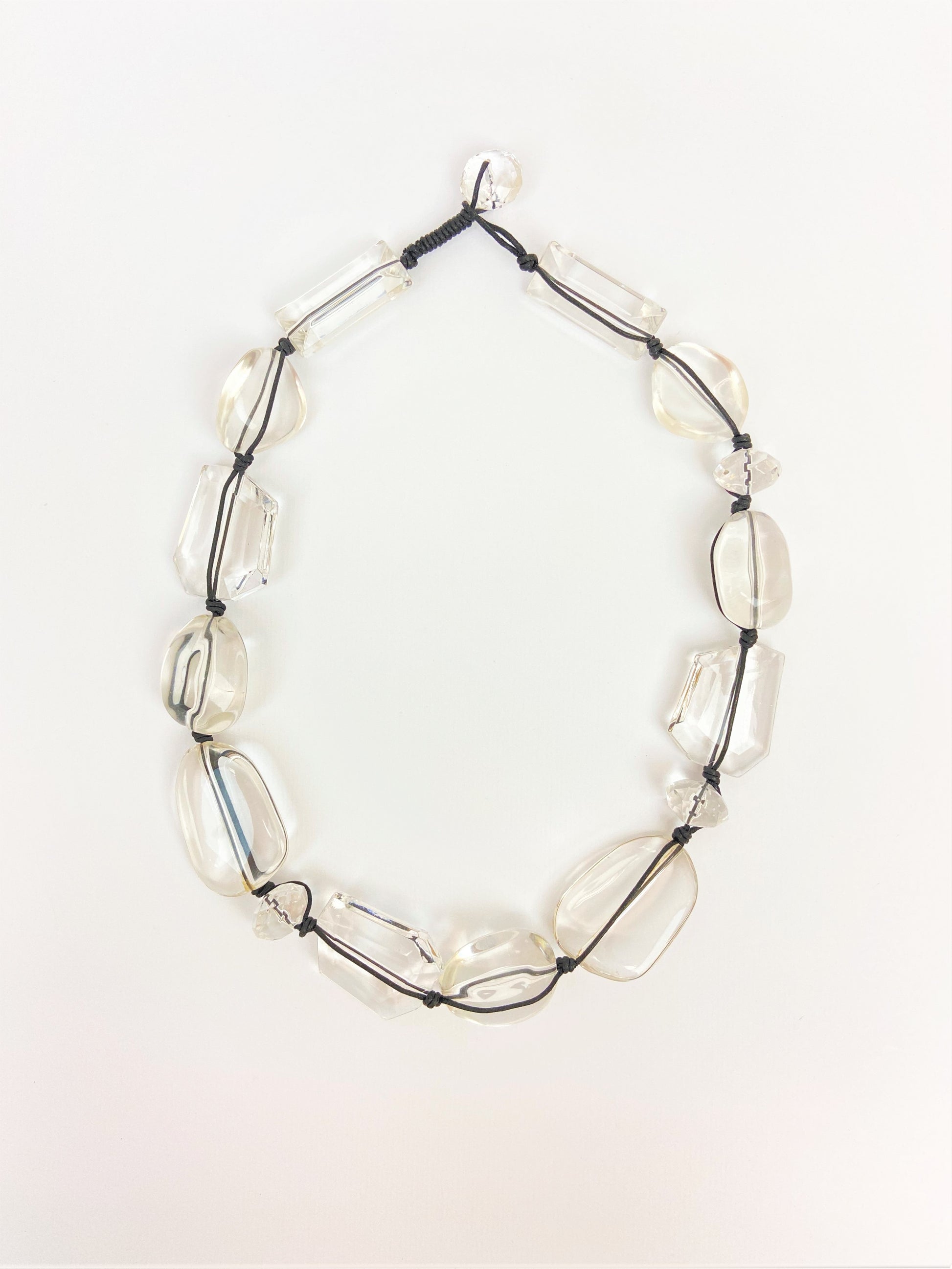 Faye Callista Mixed Bead Necklace by Stage Jewellery with transparent beads
