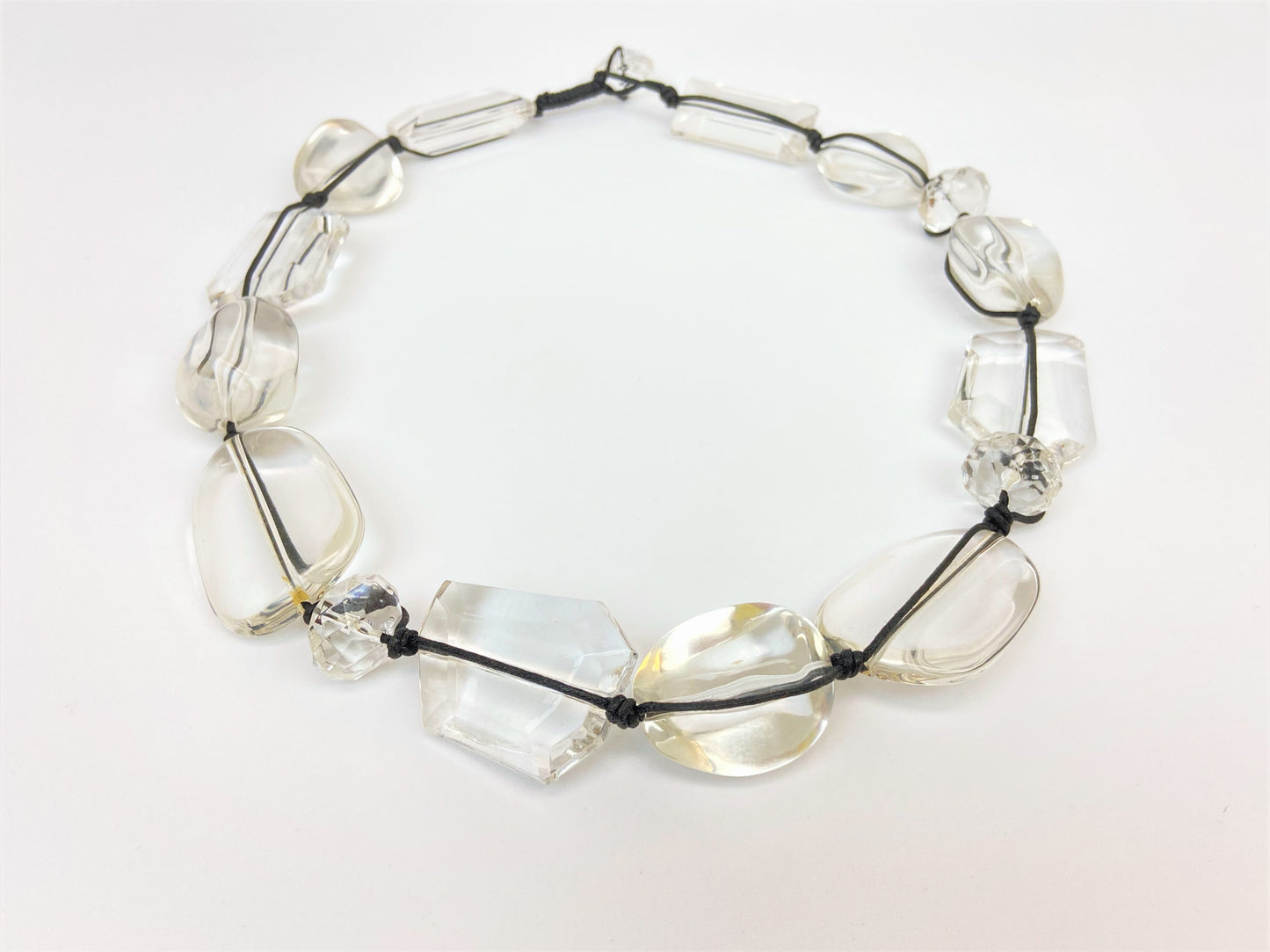 Faye Callista Mixed Bead Necklace by Stage Jewellery with transparent beads