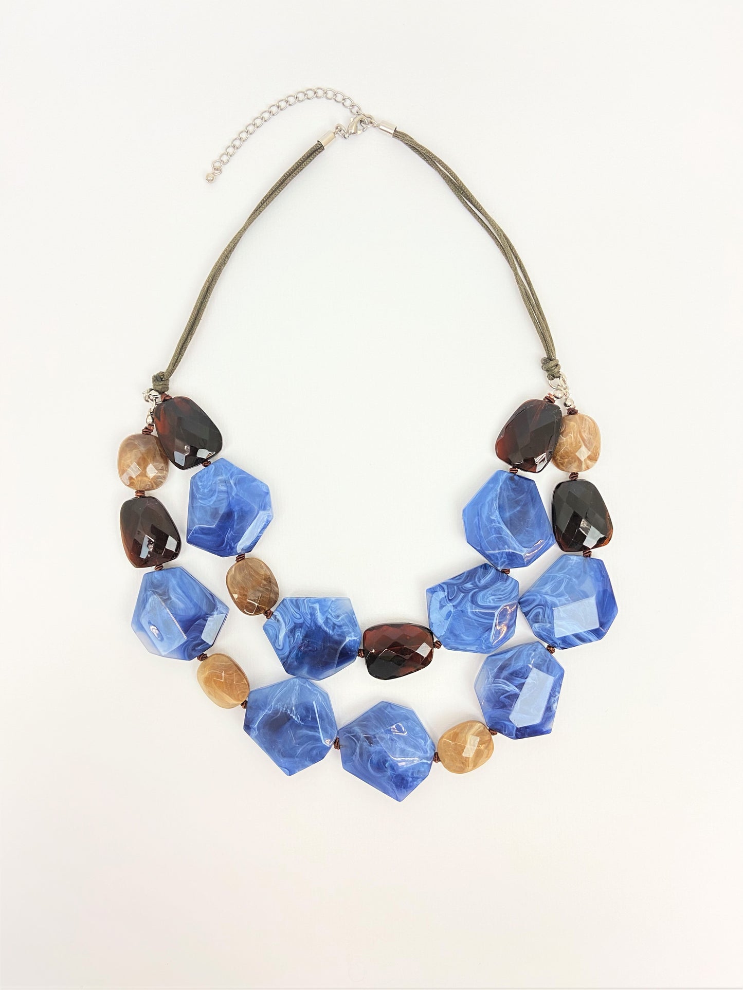 Elysian Maya Mixed Bead Necklace by Stage Jewellery with multicolour multishape beads