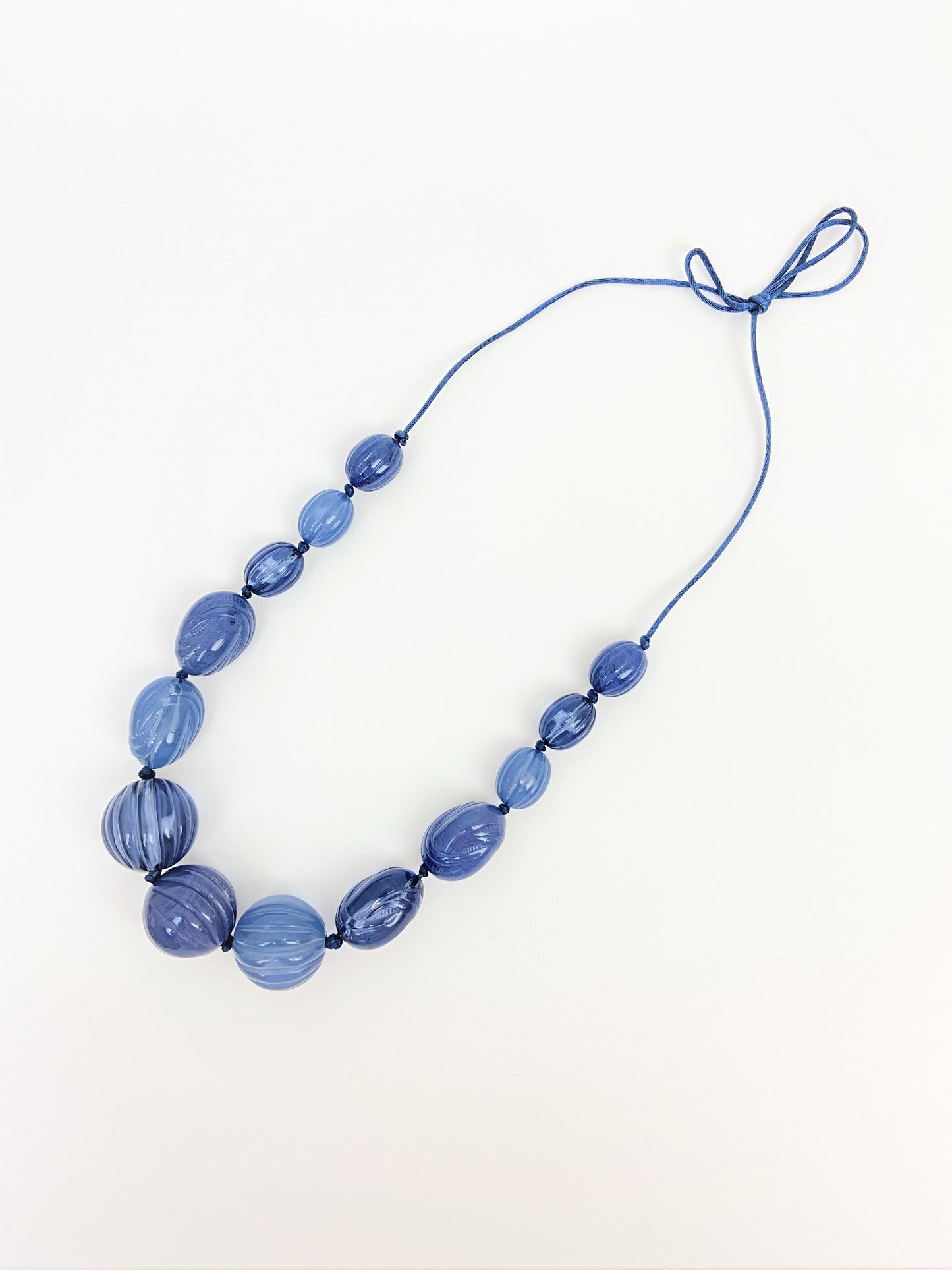 Gumusservi Neela Mixed Bead Necklace by Stage Jewellery in blue tones