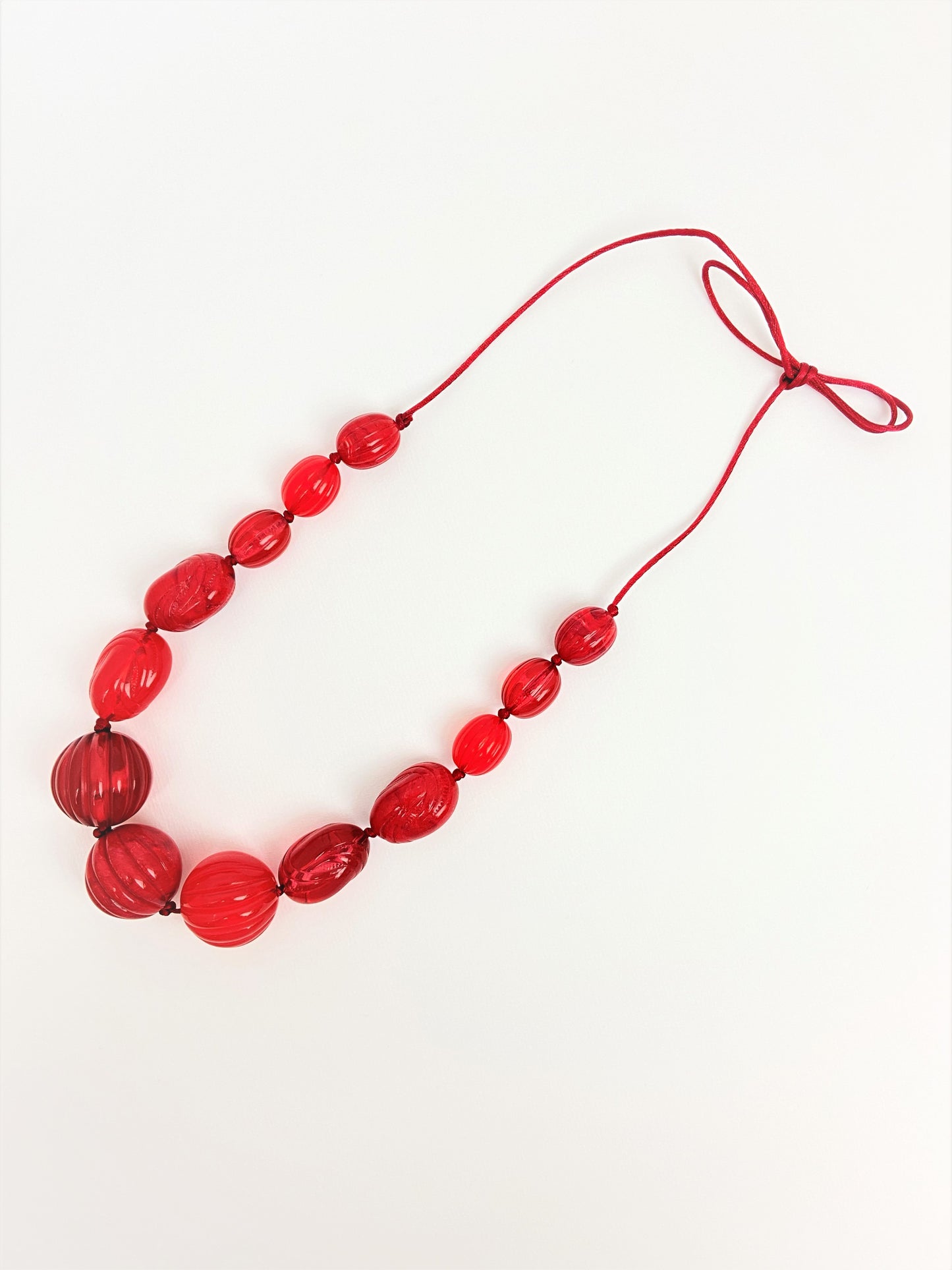 Gumusservi Nar Mixed Bead Necklace by Stage Jewellery in red burgundy tones