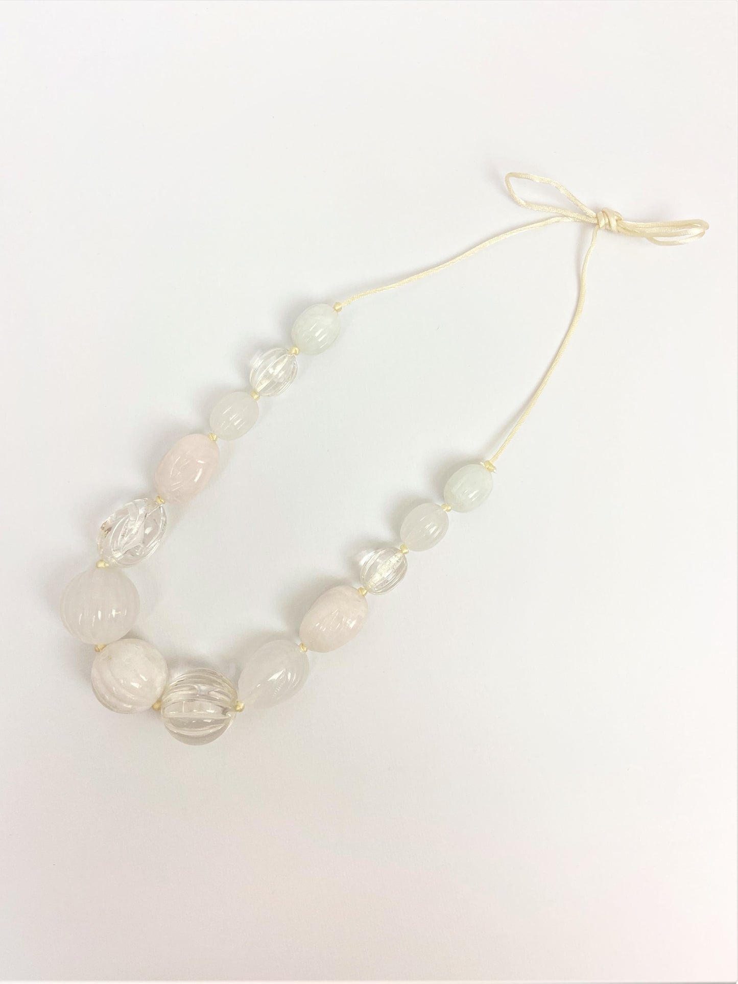 Gumusservi Igloo Mixed Bead Necklace by Stage Jewellery with white and transparent beads