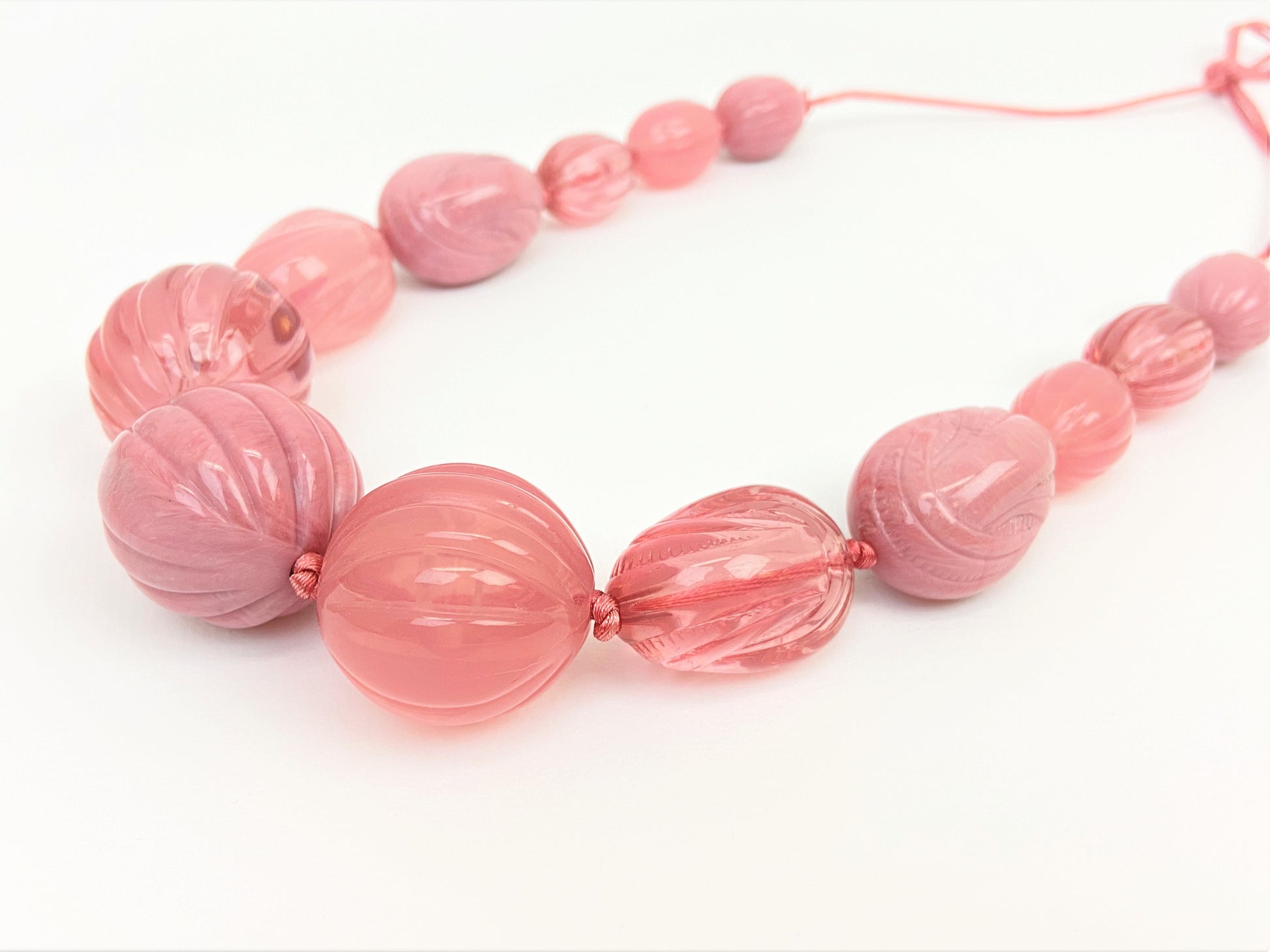 Gumusservi Rosa Mixed Bead Necklace by Stage Jewellery in calm rosy pink tones