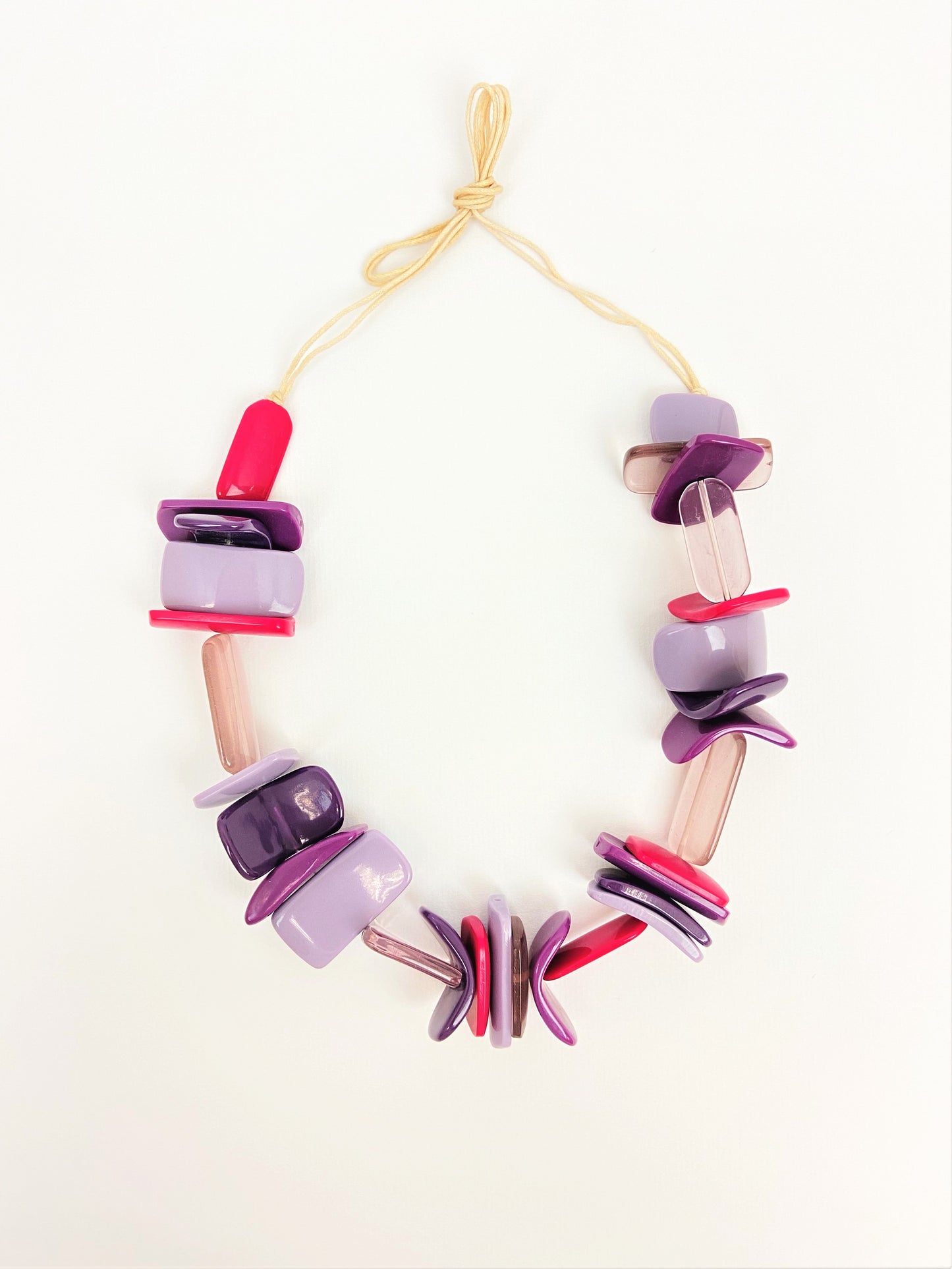 Enigma Hyacinth Mixed Bead Necklace