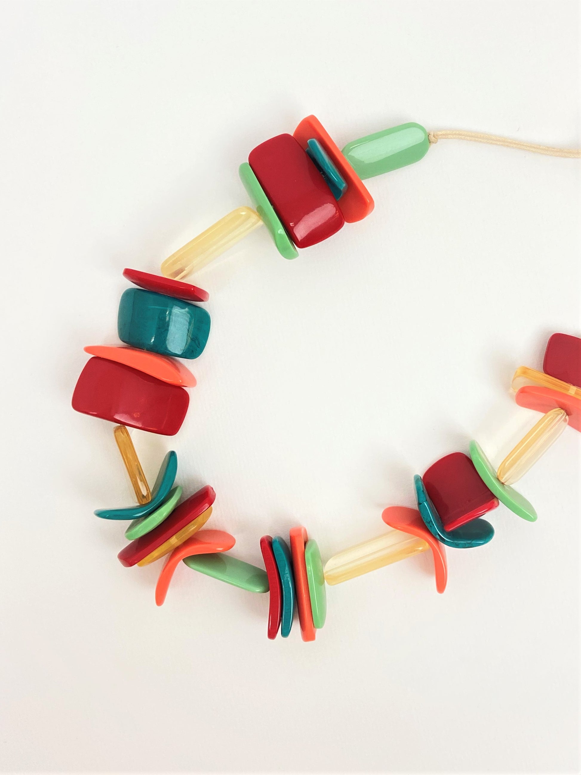 Enigma Lise Mixed Bead Necklace by Stage Jewellery with multicolour beads