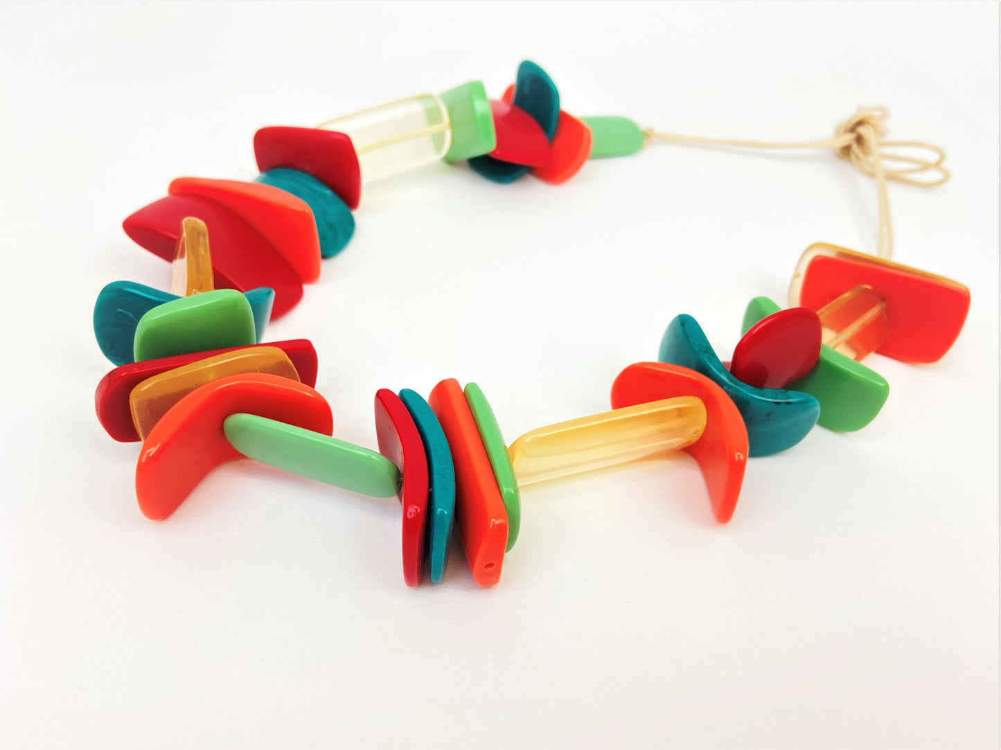 Enigma Lise Mixed Bead Necklace by Stage Jewellery with multicolour beads