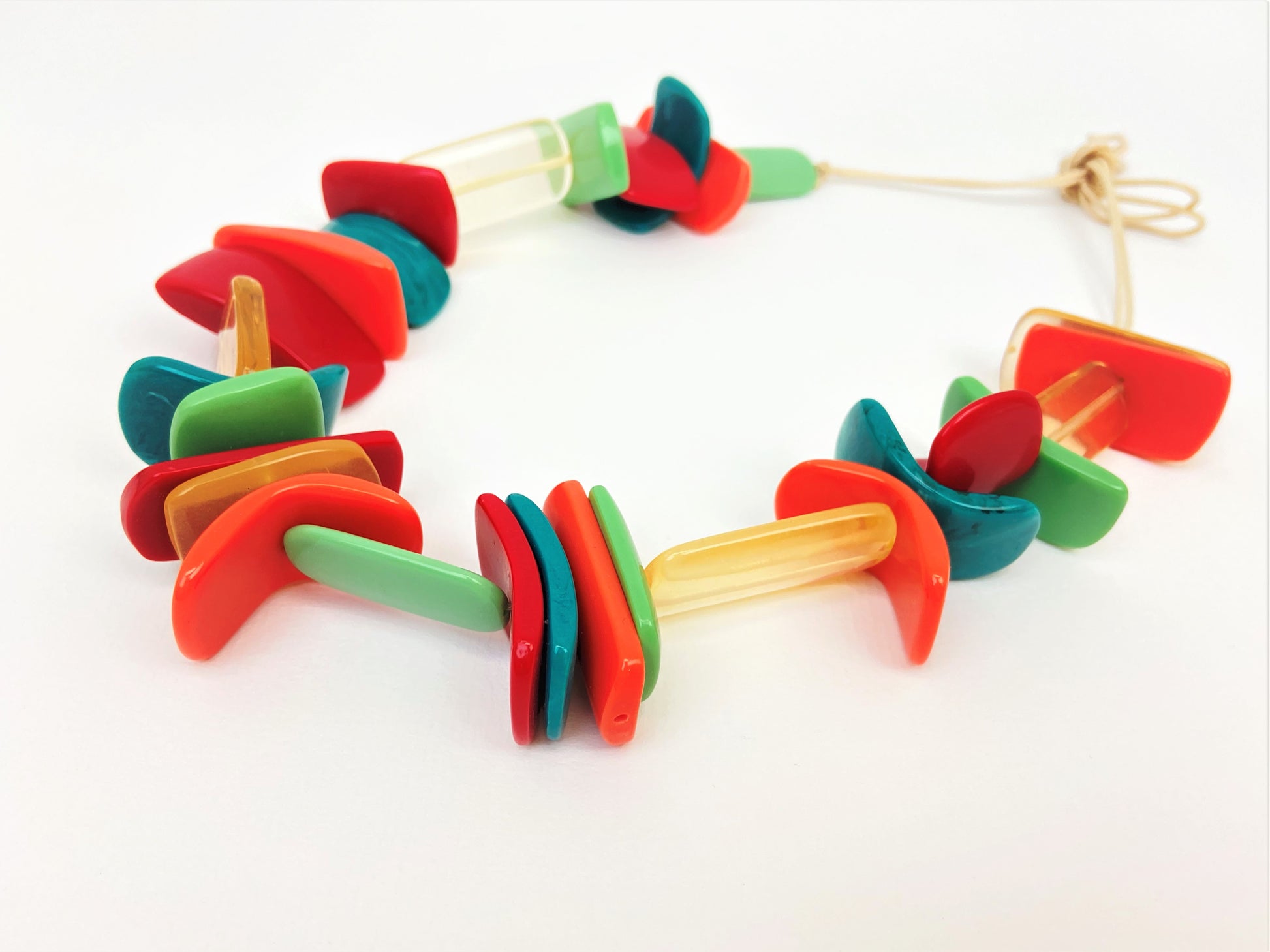 Enigma Lise Mixed Bead Necklace by Stage Jewellery with multicolour beads