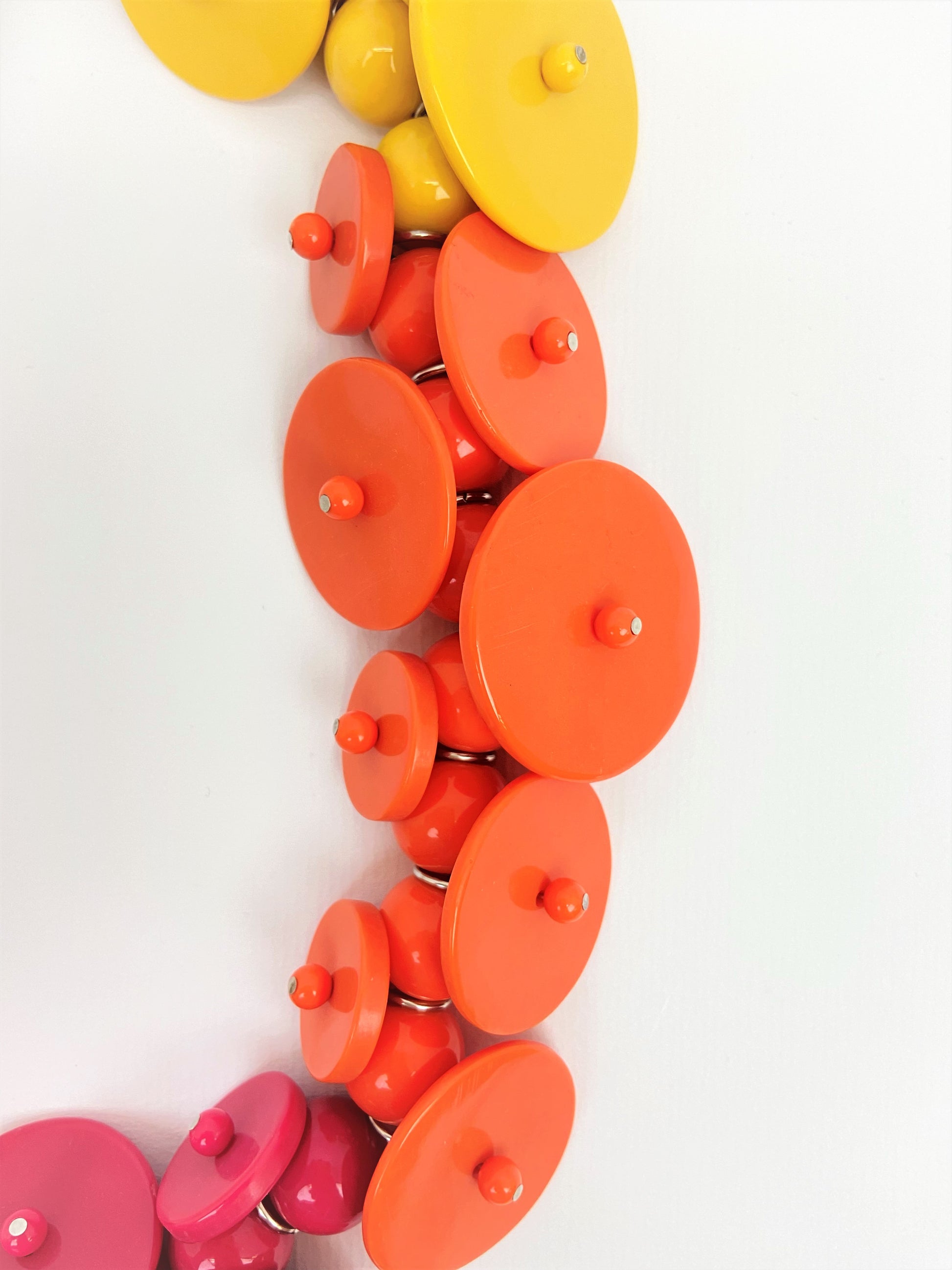 Otta Abellona Mixed Bead Necklace by Stage Jewellery with unique beads in red orange yellow tones