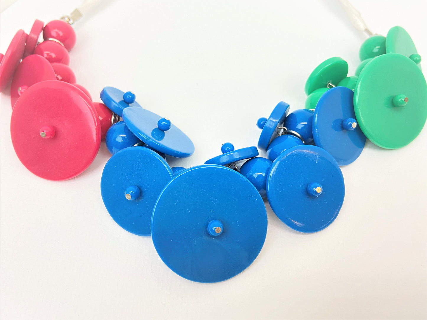 Otta Hertha Mixed Bead Necklace by Stage Jewellery with unique beads in pink blue green tones