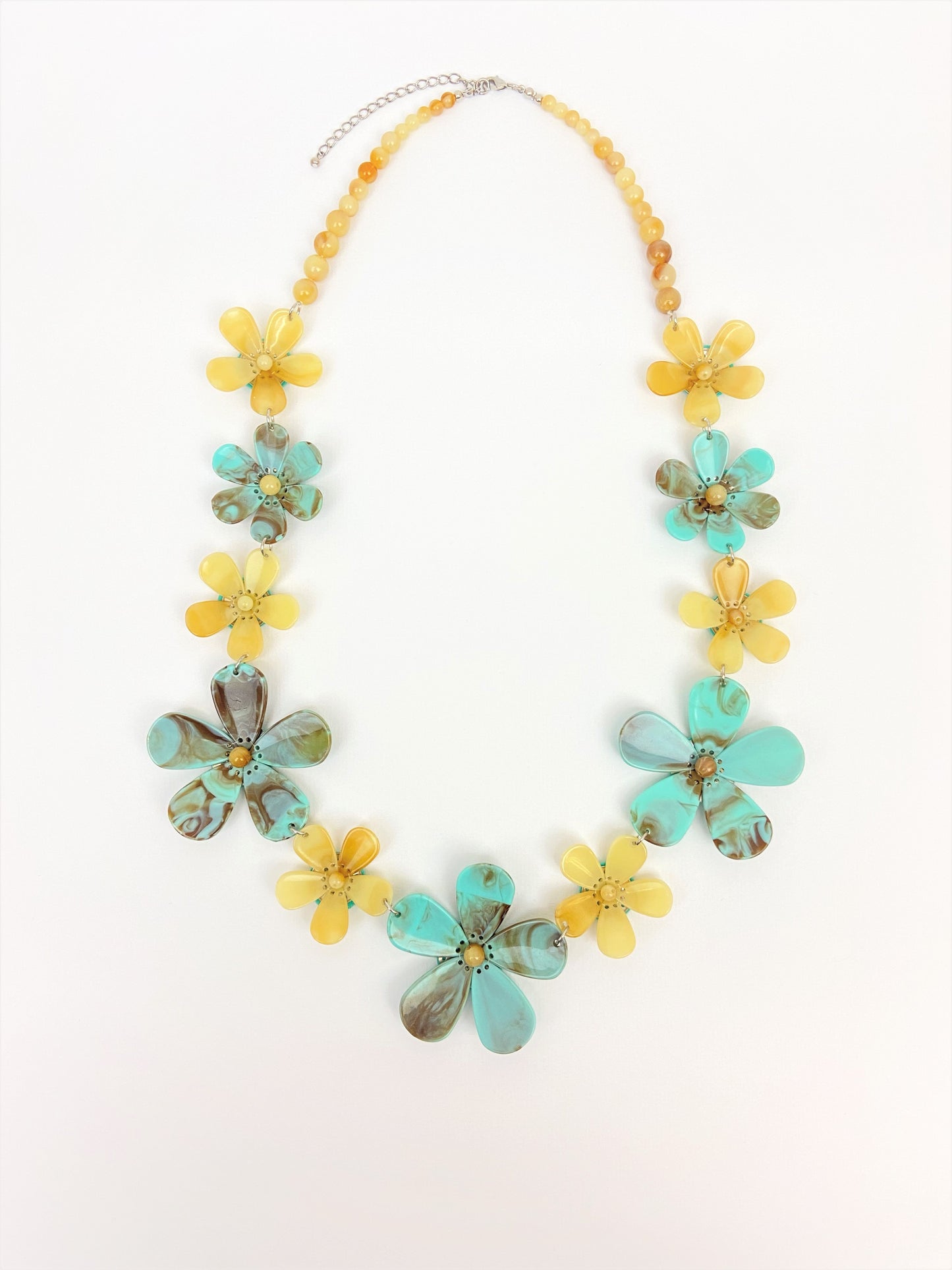 Anthousai Thea Mixed Bead Floral Necklace by Stage Jewellery 