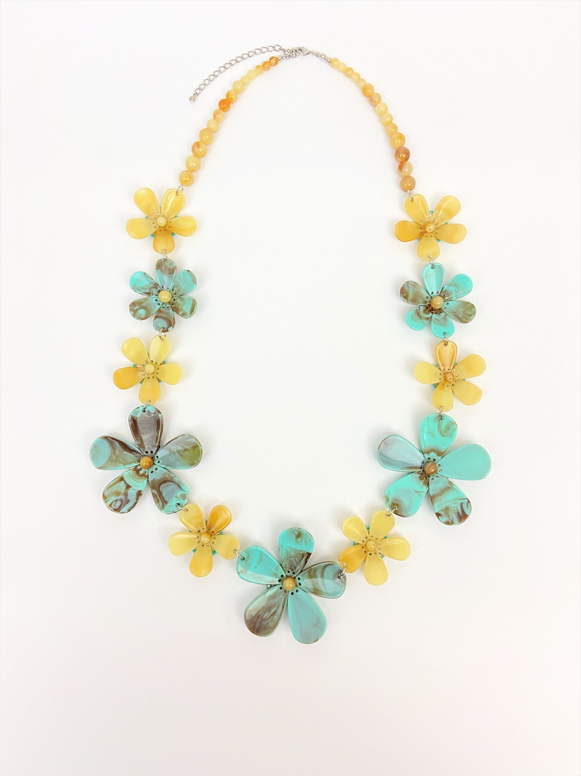 Anthousai Thea Mixed Bead Floral Necklace by Stage Jewellery 
