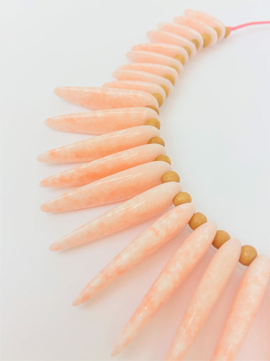 Isadora Mixed Bead Necklace by Stage Jewellery with spike beads